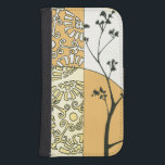 Capa Carteira Para Samsung Galaxy S4 Silhueta de árvore esparsa por Megan Meagher<br><div class="desc">Uma árvore esparsa atinge a luz nesta peça de Meagan Meagher. A silhueta dá ao quadro um toque assombrado,  mesmo que o amarelo e o laranja contenham um brilho e leveza.</div>