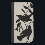 Capa Carteira Para Samsung Galaxy S4 Silhuette Audubon IV<br><div class="desc">Animais</div>