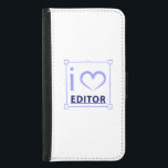 Capa Carteira Para Samsung Galaxy S5 Sou Editor<br><div class="desc">Eu sou editor é design para editores ou que ama criar tudo do nada,  agora mostre a sua família,  amigos e o mundo inteiro quem é o editor</div>