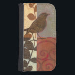 Capa Carteira Para Samsung Galaxy S4 Sparrow Damask<br><div class="desc">Este impressão de arte contemporânea de um pardal marrom e outros detalhes inspirados na colagem irão adicionar personagem a qualquer sala de estar ou de jantar. A imagem inclui um tema de cor vermelha e marrom. Obtenha este impressão de arte lindo e único do artista Norman Wyatt hoje.</div>
