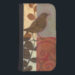 Capa Carteira Para Samsung Galaxy S4 Sparrow Damask<br><div class="desc">Este impressão de arte contemporânea de um pardal marrom e outros detalhes inspirados na colagem irão adicionar personagem a qualquer sala de estar ou de jantar. A imagem inclui um tema de cor vermelha e marrom. Obtenha este impressão de arte lindo e único do artista Norman Wyatt hoje.</div>