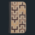 Capa Carteira Para Samsung Galaxy S4 Teste padrão decorativo de Mudcloth do africano<br><div class="desc">Teste padrão africano decorativo do mudcloth pelo Jr. de Wyatt do normando que caracteriza as formas geométricas que parecem caber junto. Os fãs de Tetris ou as formas geométricas devem fazer esta compra hoje!</div>