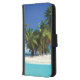 Capa Carteira Para Samsung Galaxy Travesseiro decorativo de praia exótico (Esquerda)