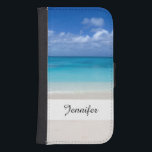 Capa Carteira Para Samsung Galaxy S4 Turcos da praia | do Leeward e foto de Caicos<br><div class="desc">Perto da praia mundialmente famosa da baía da benevolência. Um Sandy Beach bonito. A foto da praia do Leeward - turcos e Caicos Providenciales - fotografia pela licença do © das imagens de Elke Clarke como é ou adiciona seus próprios texto, nome, monograma ou gráficos para personalizar e fazer seu...</div>