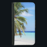 Capa Carteira Para Samsung Galaxy S5 Turquesa de praia tropical Areia branca de água<br><div class="desc">Linda praia tropical com água turquesa. Areia branca do céu azul no Paraíso.</div>