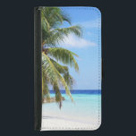 Capa Carteira Para Samsung Galaxy S5 Turquesa de praia tropical Areia branca de água<br><div class="desc">Linda praia tropical com água turquesa. Areia branca do céu azul no Paraíso.</div>