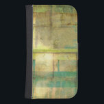 Capa Carteira Para Samsung Galaxy S4 Turquesa e pintura de Abstrato verde<br><div class="desc">Uma pintura abstrato de Jennifer Goldberger que utiliza tons de turquesa dourada e verde para criar um sentimento quente e familiar. Um bom passeio pela floresta durante a primavera ou verão produziria algumas dessas mesmas cores. Traga o dom da natureza para sua casa comprando esta peça!</div>