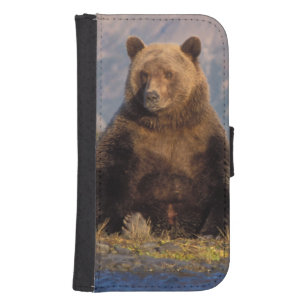 Capa Carteira Para Samsung Galaxy S4 urso marrom, arctos do Ursus, urso de urso, Ursus