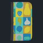 Capa Carteira Para Samsung Galaxy S4 Veggie Blocks I<br><div class="desc">Home Décor</div>
