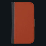 Capa Carteira Para Samsung Galaxy S4 Vermelho queimado - (cor sólida)<br><div class="desc">Vermelho queimado - (cor sólida)</div>