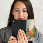 Capa Carteira Para Samsung Galaxy S5 Viagens vintage da Torre Eifel de Paris<br><div class="desc">poster de viagens vintage do centro de Paris com a Torre Eifel ao fundo</div>