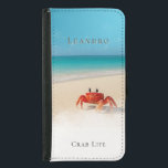 Capa Carteira Para Samsung Galaxy S5 Vida Útil do Caranguejo - Cobrir de Telefone de No<br><div class="desc">Simples, limpo e costeiro. Este cobrir telefônico minimalista estilo praia permite personalizar duas linhas de texto elegante — perfeito para o seu nome, iniciais ou frase favorita do dia da praia. Seja "Vida de Caranguejo" ou "Força Silenciosa", faça-o seu. Sem batatas fritas, apenas relaxe. ✦ fonte serif moderna em cinzas...</div>