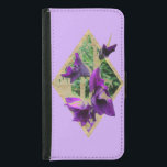Capa Carteira Para Samsung Galaxy S5 Vintage Gladiole<br><div class="desc">Vintage Gladiole</div>