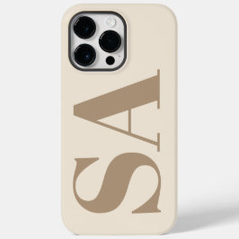 Capa Case-Mate branca antiga com monograma na moda