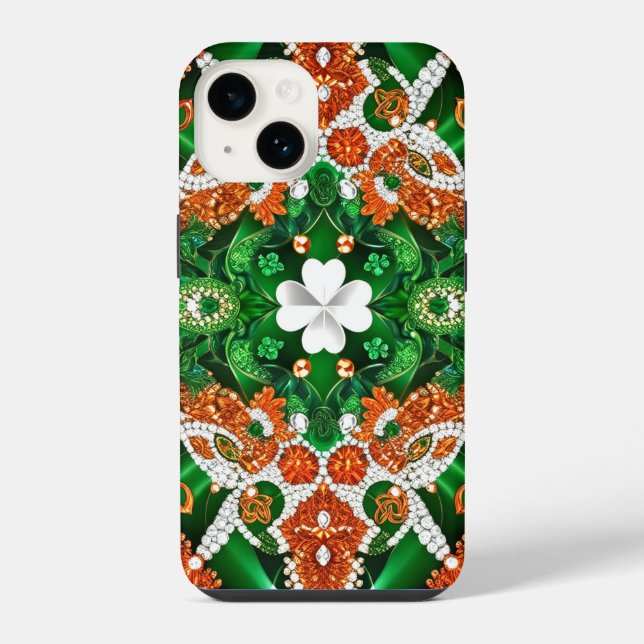 Capa Case-Mate Cores Irlandesas para iPhone 14 (Verso)