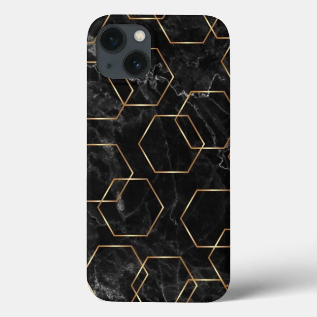 Capa Case-Mate iPhone Preta e Dourada (Verso)