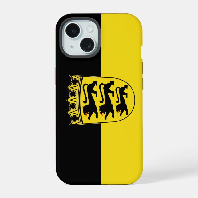 Capa Case-Mate para iPhone da Bandeira de Baden-Wü (Verso)