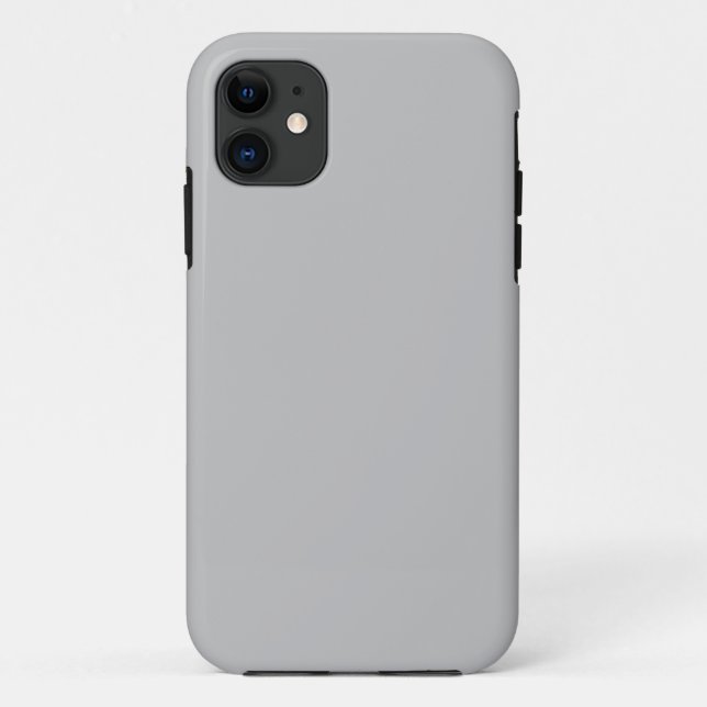 Capa Cinza Prata Resistente para iPhone 11 (Verso)