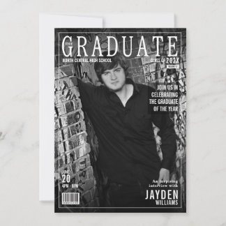 Capa da Revista The Graduate Diversão Convite Mode