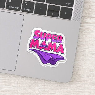 Capa de Adesivo Super Mãe Super-Heroína