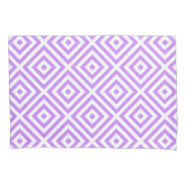 Capa de Almofada com Padrão de Diamante Branco Lav