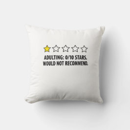 Capa de Almofada Divertida Estrelas 0/10 Vida de A