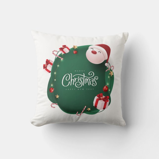 Capa de almofada Feliz Natal (Frente)