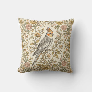 Capa de Almofada Jardim de Cacatua
