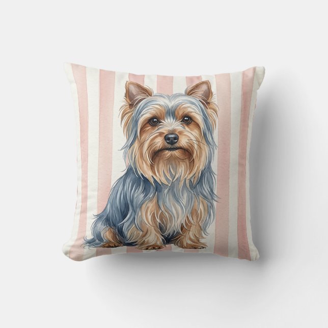 Capa de Almofada Silky Terrier Aquarela (Frente)