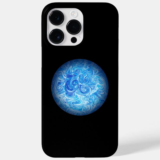 Capa de Celular Arte Fluida Calm Tide iPhone 14 Pr (Verso)