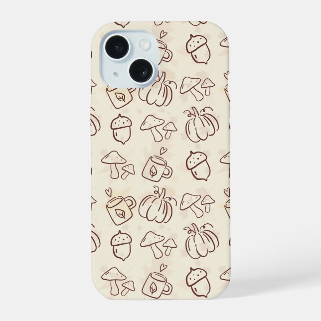 Capa de Celular com Padrão de Desenho Estético de  (Verso)