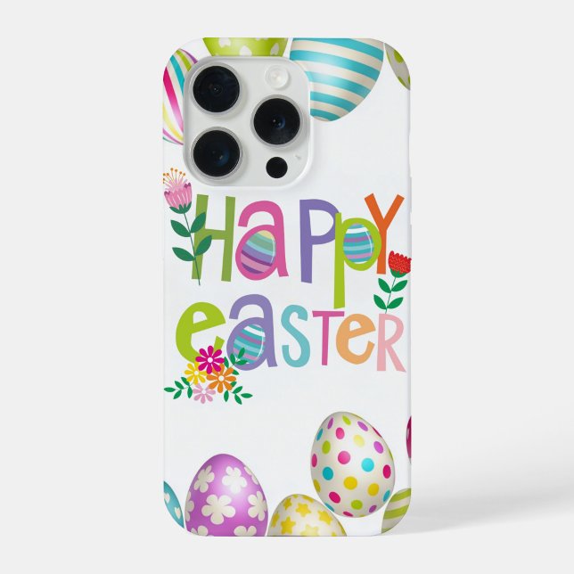 Capa de Celular com Padrão de Ovo Floral da Páscoa ("Bright eggs, bold colors, and the cutest spring case for your holiday lineup")