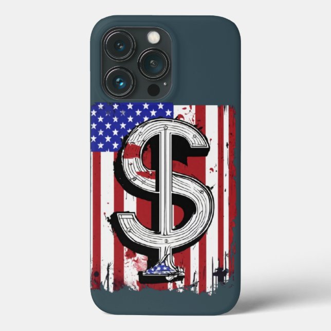 Capa de Celular com Símbolo de Dólar Inspirado nos (Verso)
