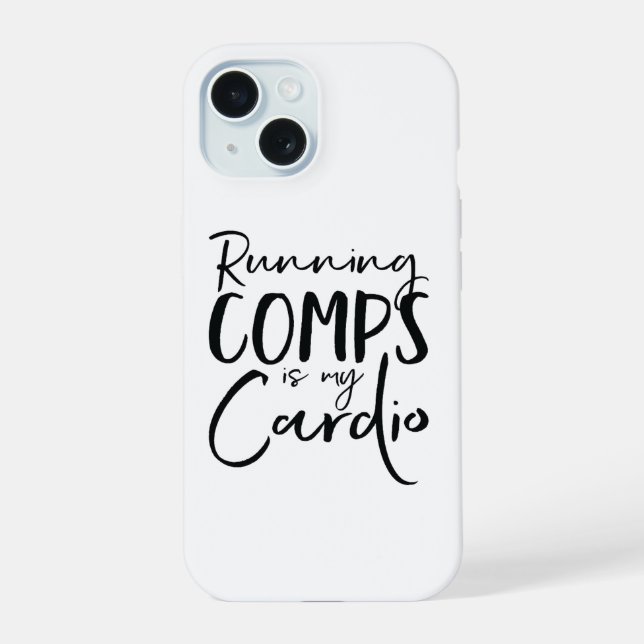 Capa de celular Correndo Comps É Meu Cardio (Verso)