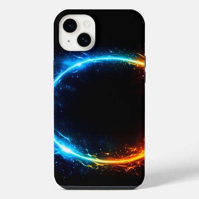 Capa de Celular Cosmic Fire & Ice Ring – Neon Ener (Verso)