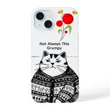 Capa de Celular do Gato Nem Sempre Mal-Humorado