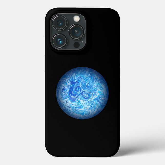 Capa de Celular Fluid Art Calm Tide iPhone 13 Pro (Verso)