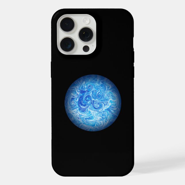 Capa de Celular Fluid Art Calm Tide para iPhone 15 (Verso)