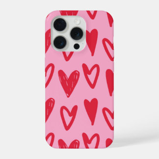 Capa de Celular IPhone 15 Pro Com Design de Coraçã