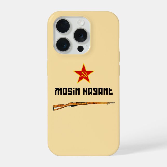 Capa de Celular Rifle Mosin Nagant Soviético (Verso)
