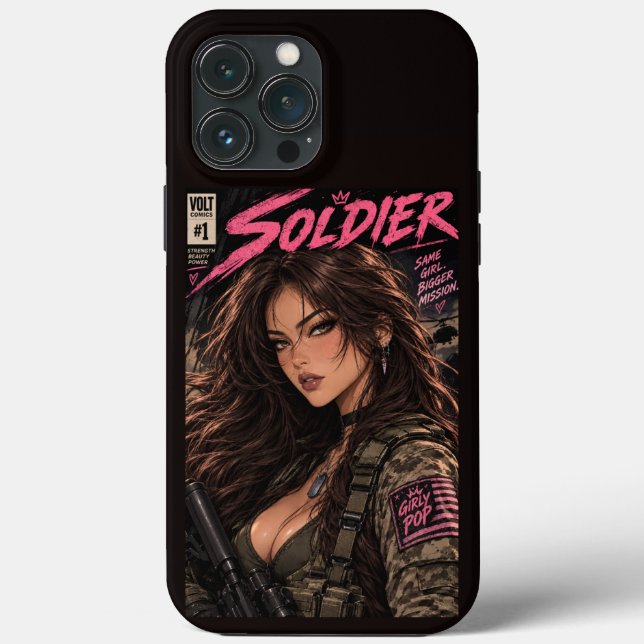 Capa de Celular Soldado Pop Feminino (Verso)