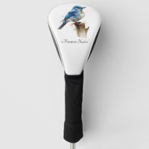 Capa de driver de golfe personalizada com azulinho