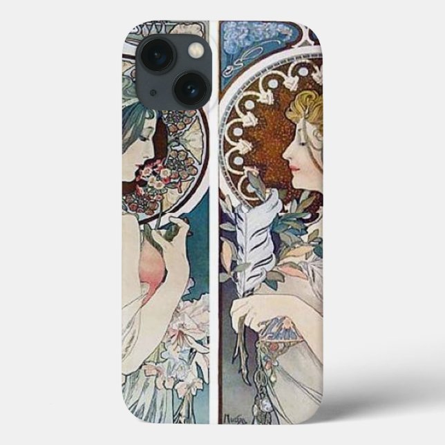 capa de ipad Vintage Alphonse Mucha (Verso)