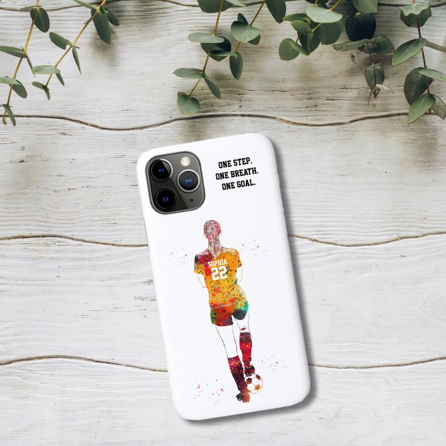 Capa de iPhone 11 Pro para Jogadora de Futebol Fem (Criador carregado)