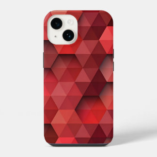 Capa de iPhone 14 com Padrão Geométrico de Triângu