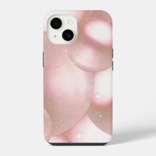 capa de iphone 14 estética pérola rosa.