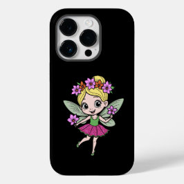 Capa de iPhone 14 Pro Fada Flor de Melancia