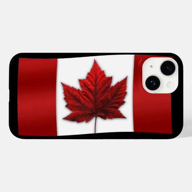 Capa de iPhone 6 com Bandeira do Canadá Personaliz (Verso (horizontal))