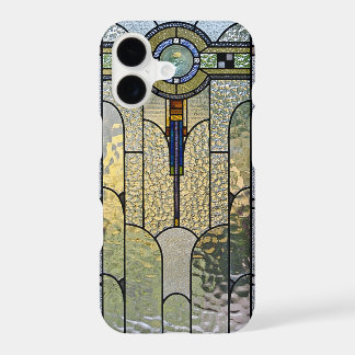 Capa de iPhone 8 Plus com janela de vidro Art Deco