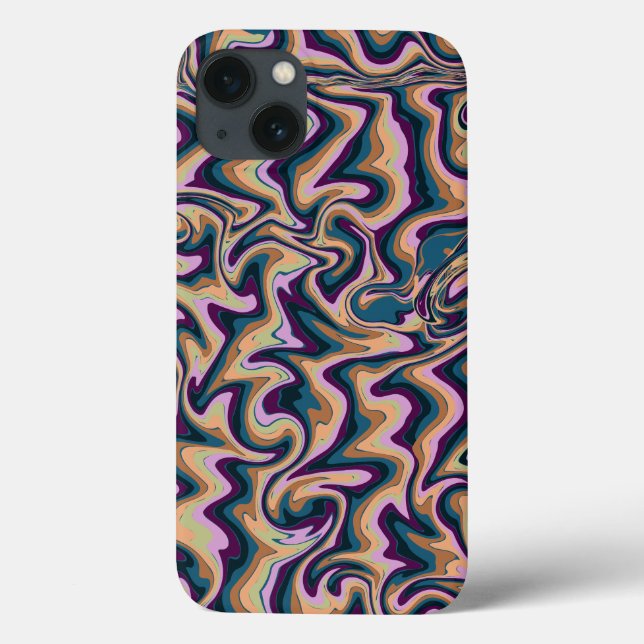 Capa de iPhone Abstract Liquid Marble - Onda S (Verso)